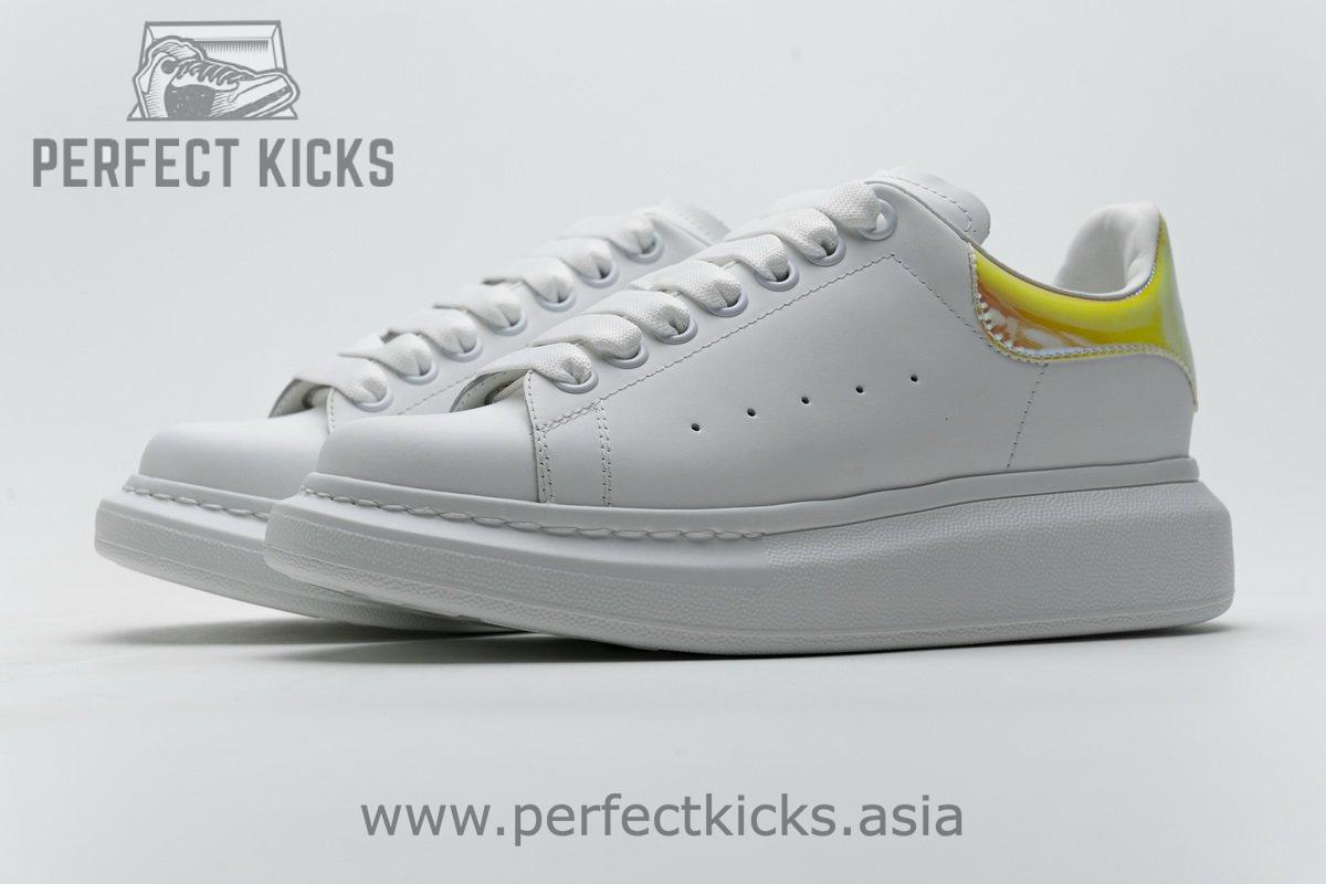 462214 WHGP7 9001 Alexander McQueen Sneaker White Orange Laser