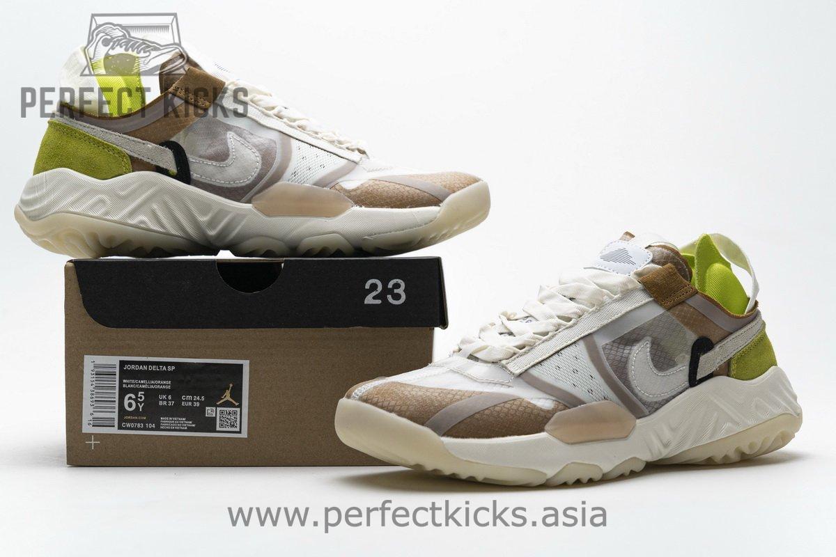 CW0783-104 Jordan Delta SP White Brown Green