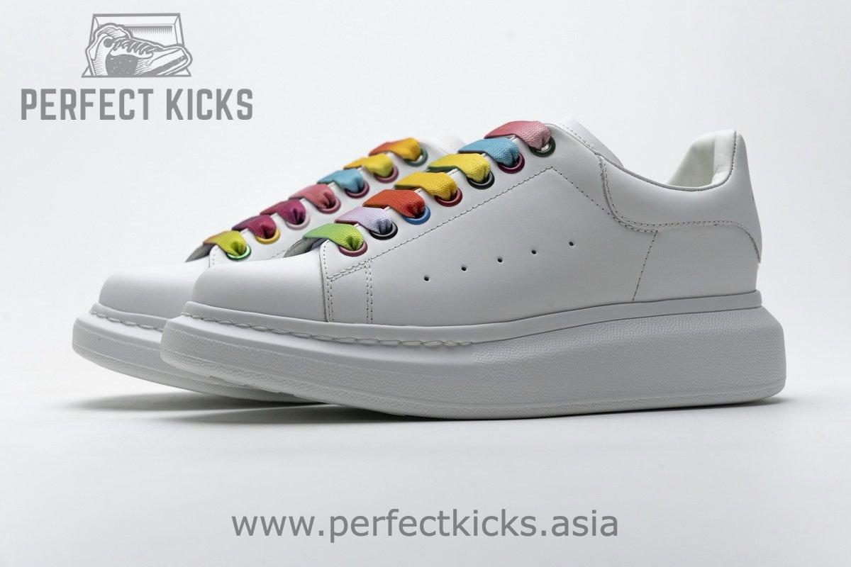462214 WHGP7 9001 Alexander McQueen Sneaker White Rainbow