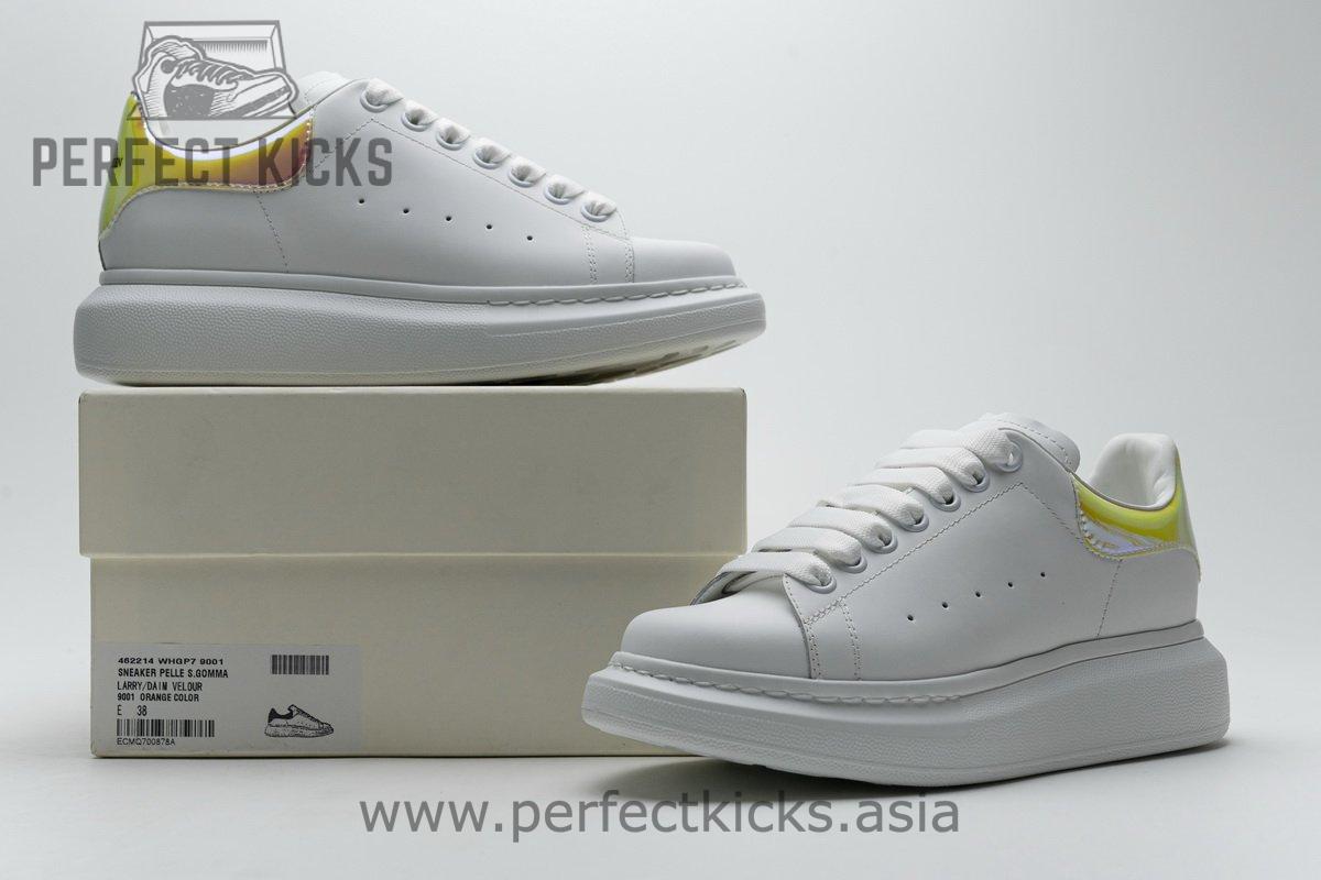 462214 WHGP7 9001 Alexander McQueen Sneaker White Orange Laser