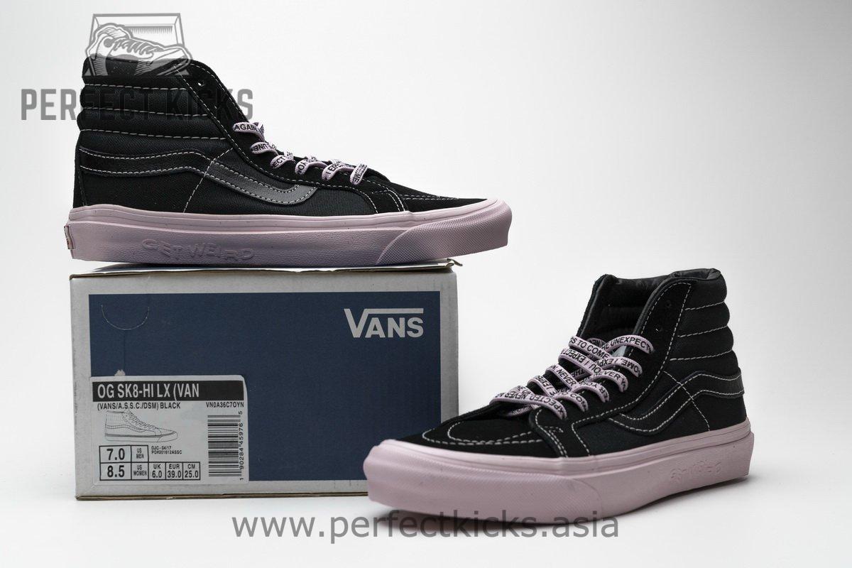 VN0A36C7OYN Vans OG SK8-HI LX Black Pink