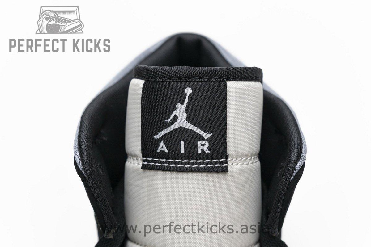 852542-011 Air Jordan 1 Mid Satin Grey