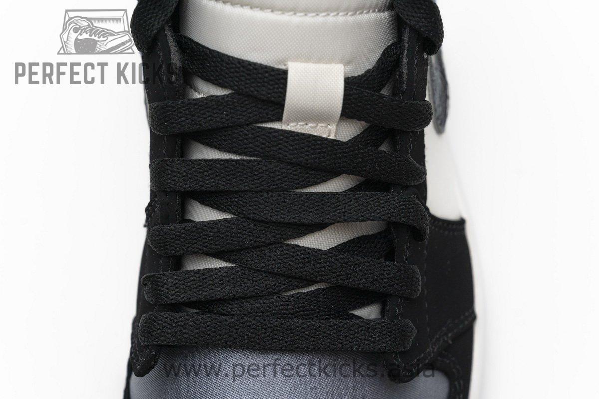 852542-011 Air Jordan 1 Mid Satin Grey