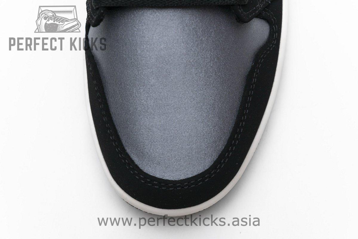 852542-011 Air Jordan 1 Mid Satin Grey