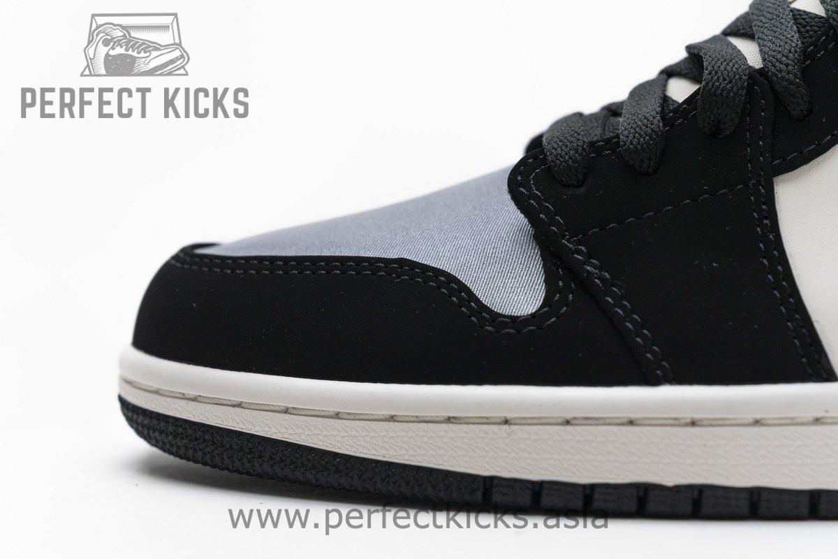 852542-011 Air Jordan 1 Mid Satin Grey