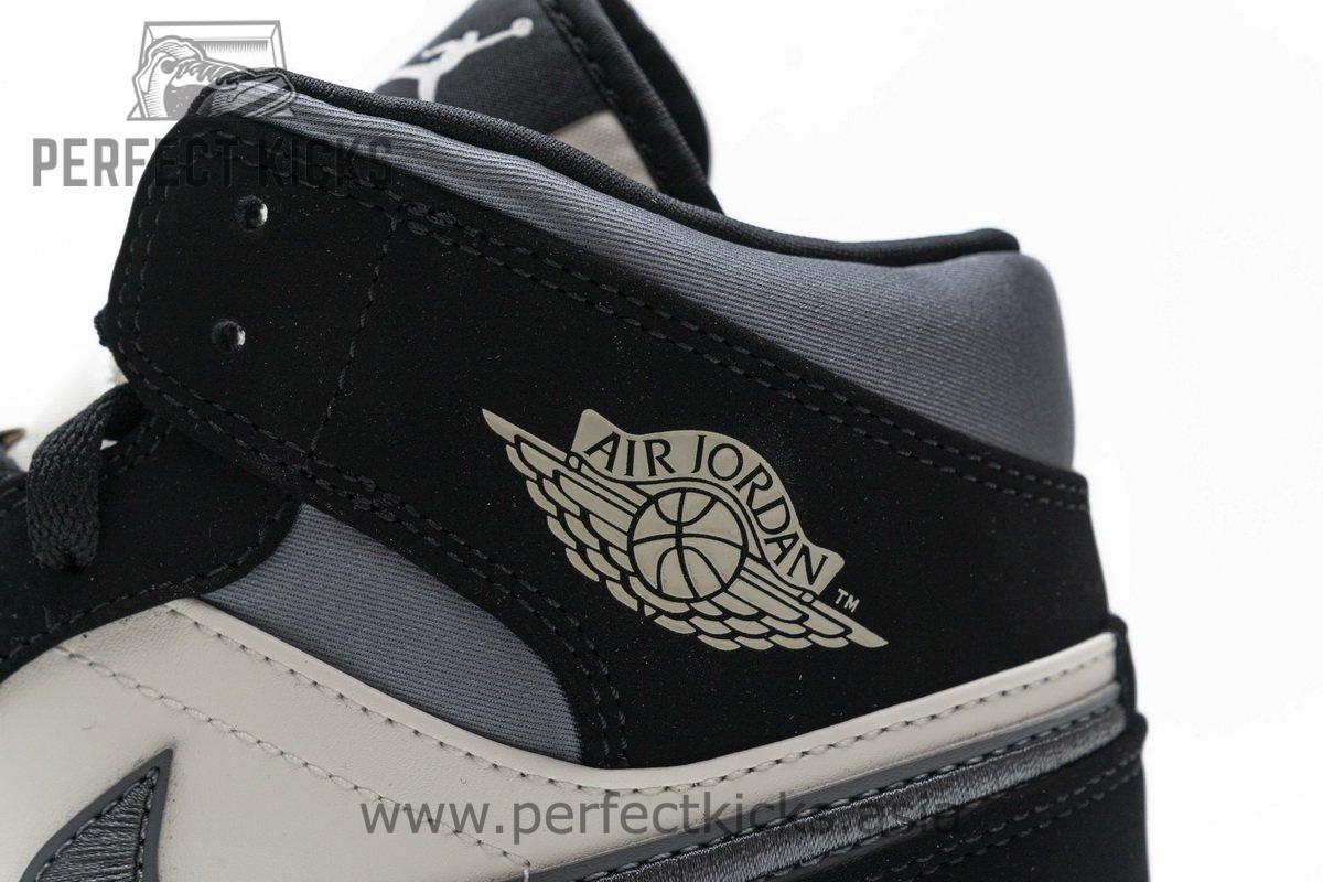 852542-011 Air Jordan 1 Mid Satin Grey