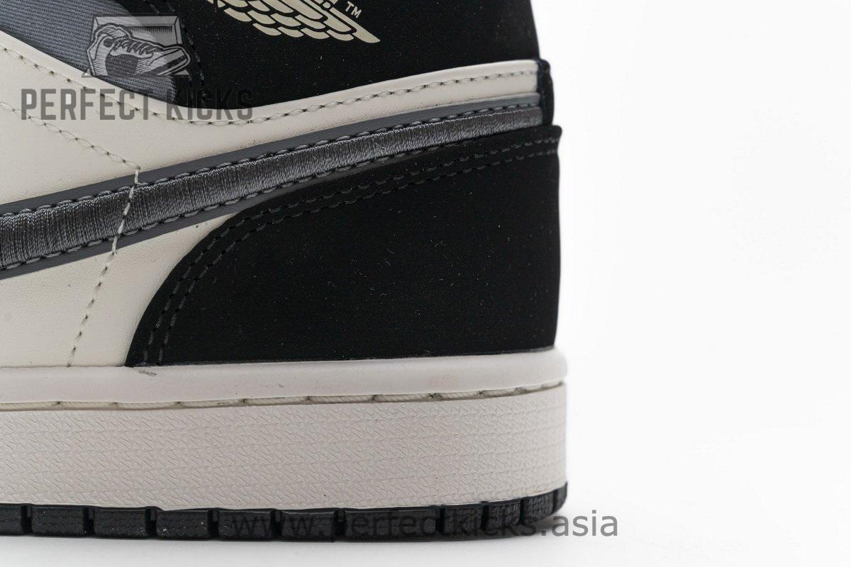 852542-011 Air Jordan 1 Mid Satin Grey