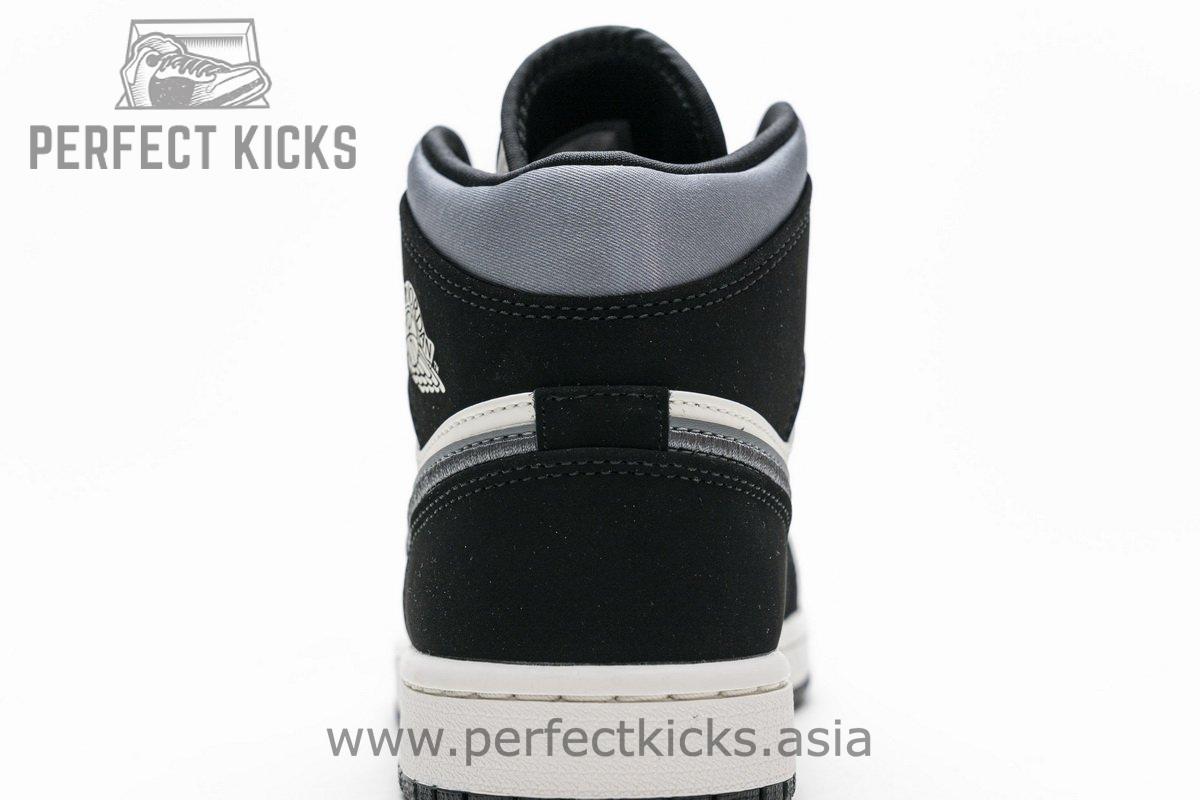 852542-011 Air Jordan 1 Mid Satin Grey