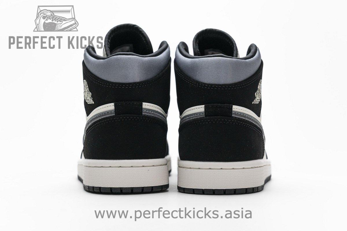 852542-011 Air Jordan 1 Mid Satin Grey