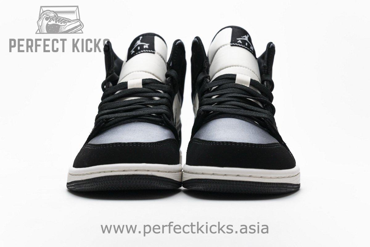 852542-011 Air Jordan 1 Mid Satin Grey