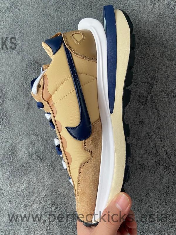 Sacai x Nike VaporWaffle Sesame and Blue Void