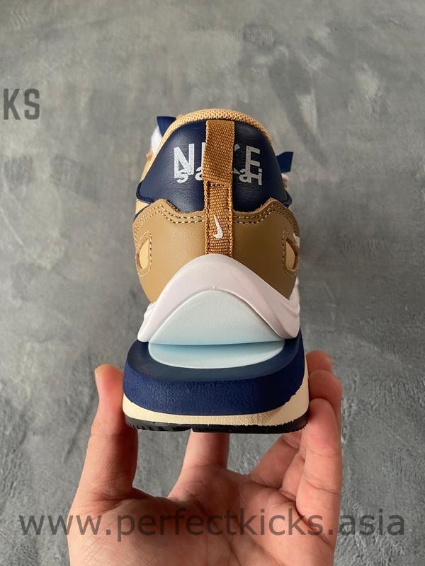 Sacai x Nike VaporWaffle Sesame and Blue Void
