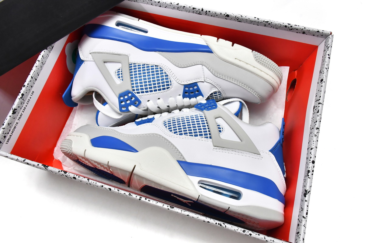 308497-105 Air Jordan 4 Retro -Military Blue
