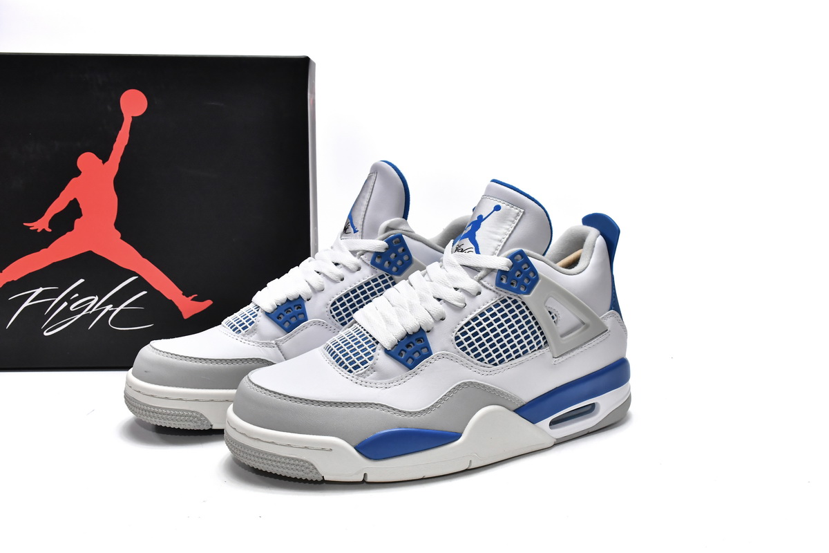 308497-105 Air Jordan 4 Retro -Military Blue